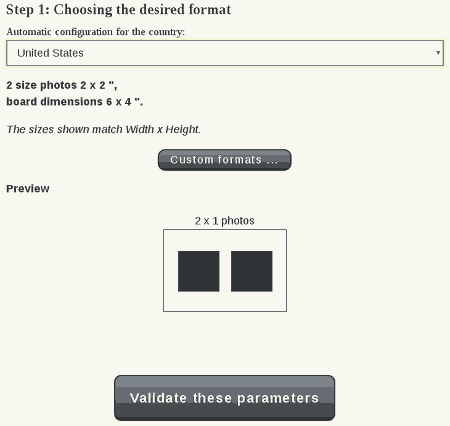 automatic passport size photo maker